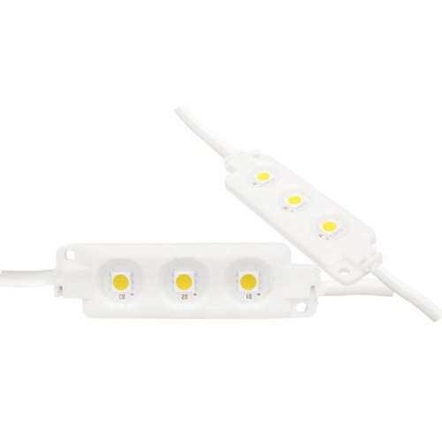 Modul 3 leduri SMD 5050 alb cald Modul 3 leduri SMD 5050 alb cald