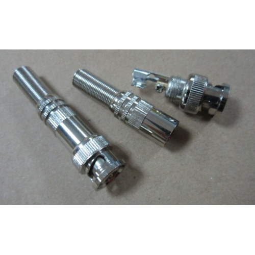 Mufa BNC tata pe fir metal Mufa BNC tata pe fir metal