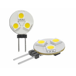 Bec 6 leduri SMD G4 12V alb rece Bec 6 leduri SMD G4 12V alb rece