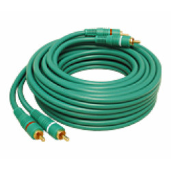 Cablu 2RCA la 2RCA 5m verde