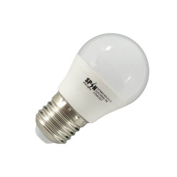 Bec led sferic 5W E27 alb rece G45 Bec led sferic 5W E27 alb rece G45