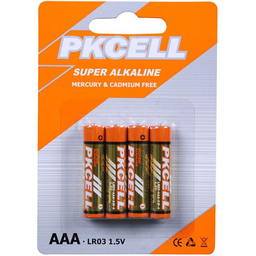 Set 4 baterii PKCELL R3 alcaline