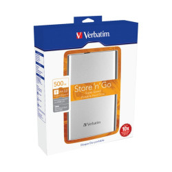 HDD extern 2,5inch 500Gb USB 3.0 Verbatim silver HDD extern 2,5inch 500Gb USB 3.0 Verbatim silver