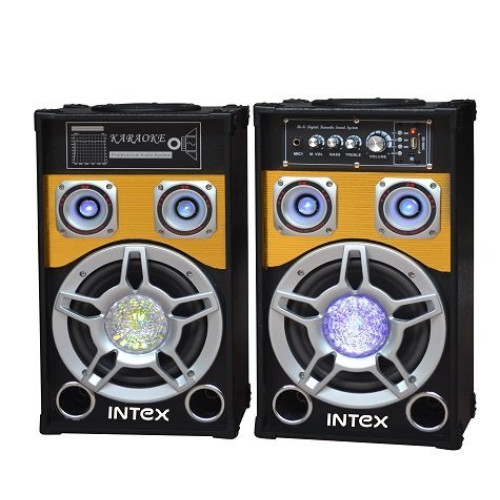 Set 2 boxe cu amplificare si MP3 Intex DJ801 BT Set 2 boxe cu amplificare si MP3 Intex DJ801 BT