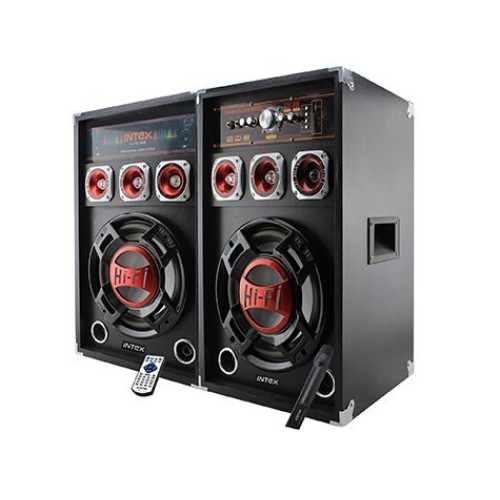 Set 2 boxe cu amplificare si MP3 Intex DJ215 Set 2 boxe cu amplificare si MP3 Intex DJ215