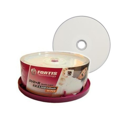 DVD+R DualLayer Fortis printabil 8x