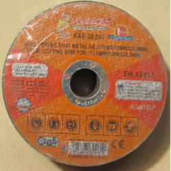 Disc pentru taiat metal de (125MMx1MMx22.2MM) Disc pentru taiat metal de (125MMx1MMx22.2MM)