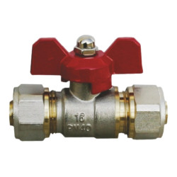 Robinet de trecere din bronz pentru PEXAL P+P 1/2 inch
